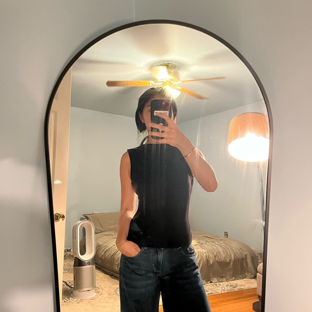 Sleeveless Black Top